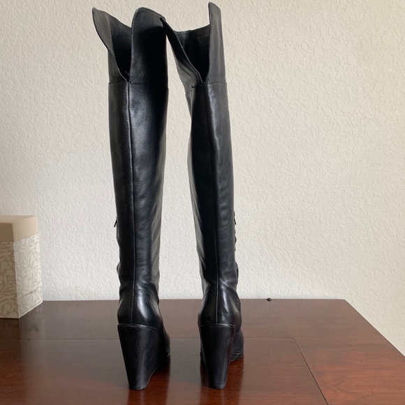 Lauren Ralph Lauren Wilda Leather Boots Size 9.5 - Picture 3 of 12
